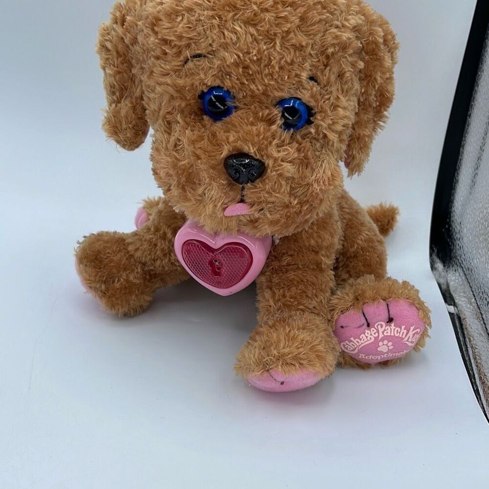 Cabbage Patch kids 8” Adoptimal Brown Labradoodle 2015 barking.